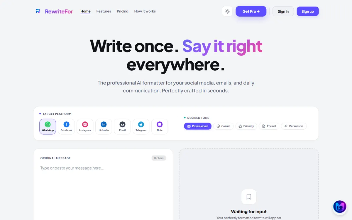 RewriteFor website