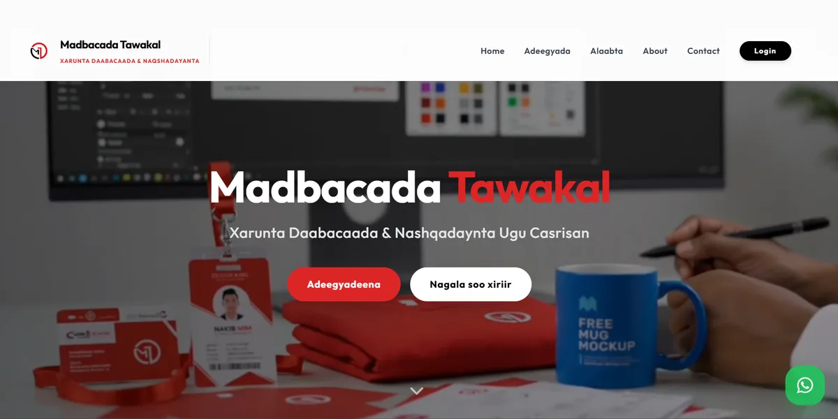 Madbacada Tawakal website