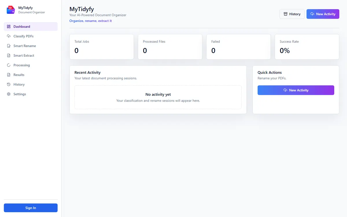 MyTidyfy